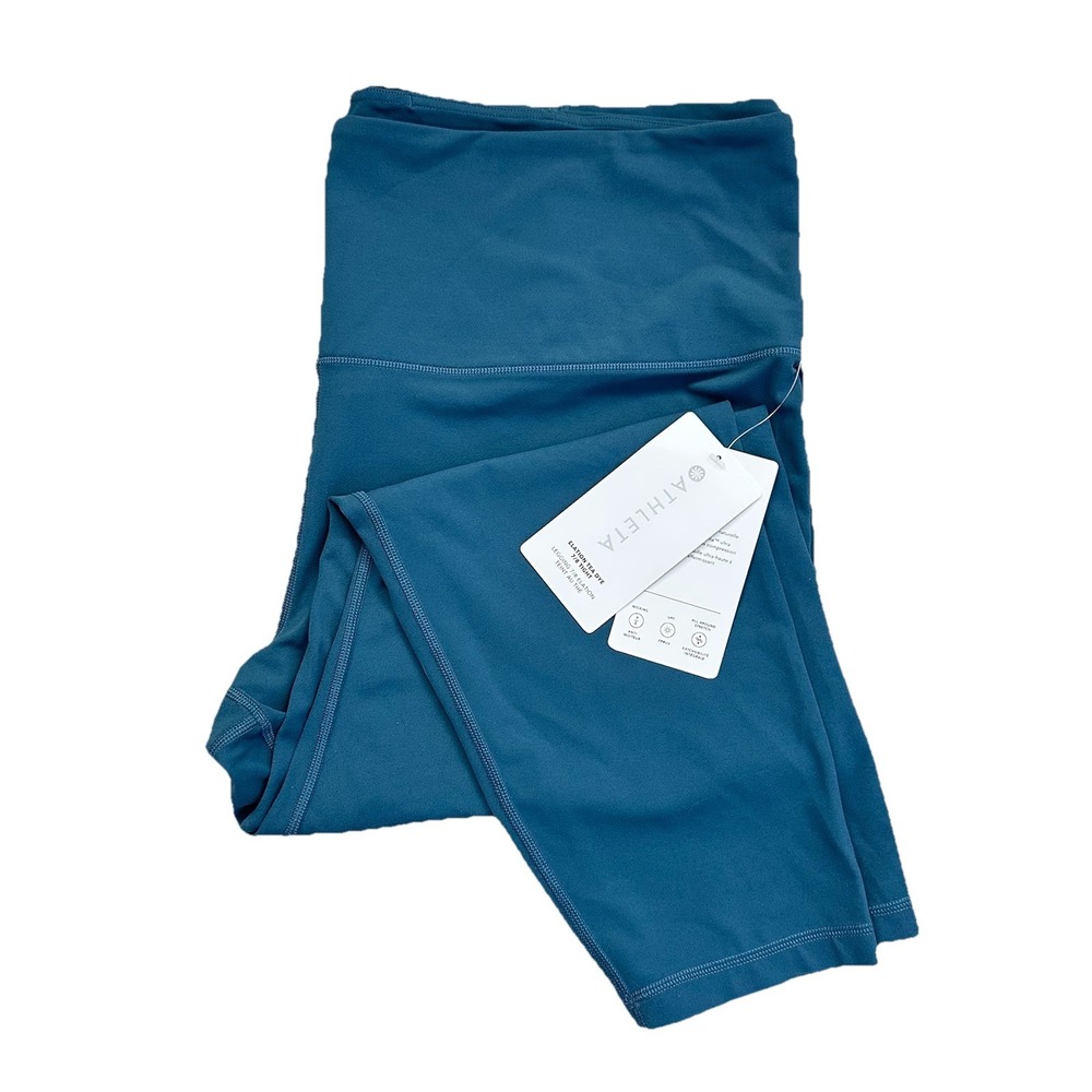 Athleta Elation Tea Dye 7/8 Tight Athletic Leggings Women's Size 2X Blue NEW